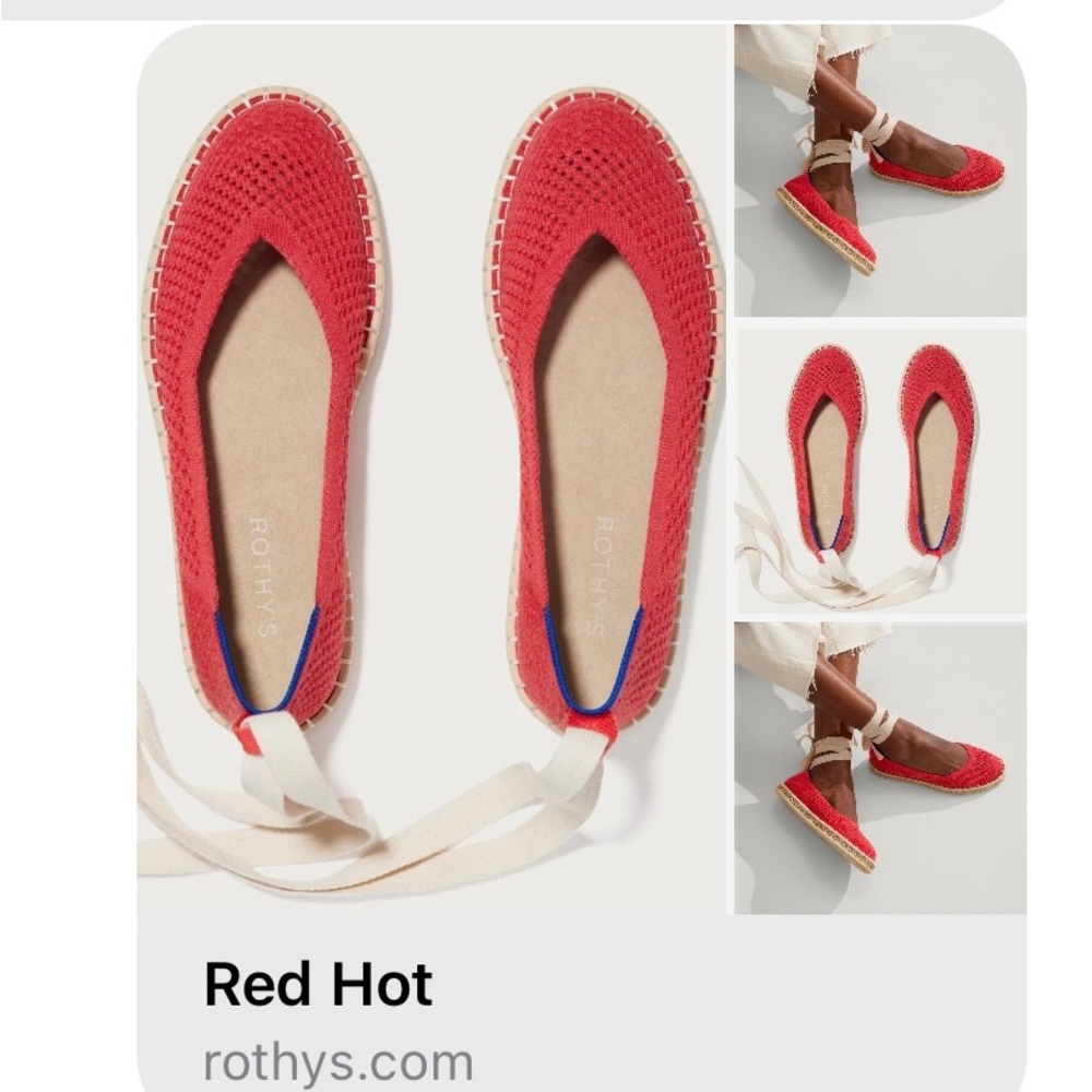 Rothy’s espadrilles- Red- 8.5